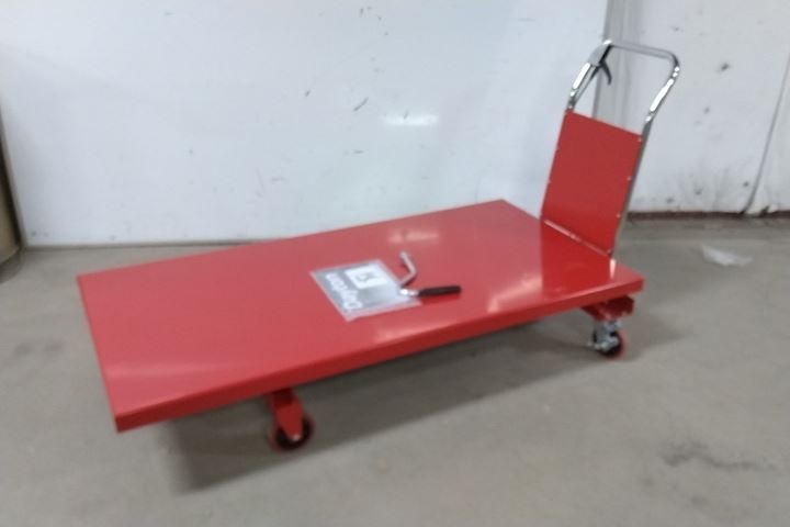 Dayton 4ZC18K 1,000 Lb Load Capacity Manual Mobile Scissor-Lift Table