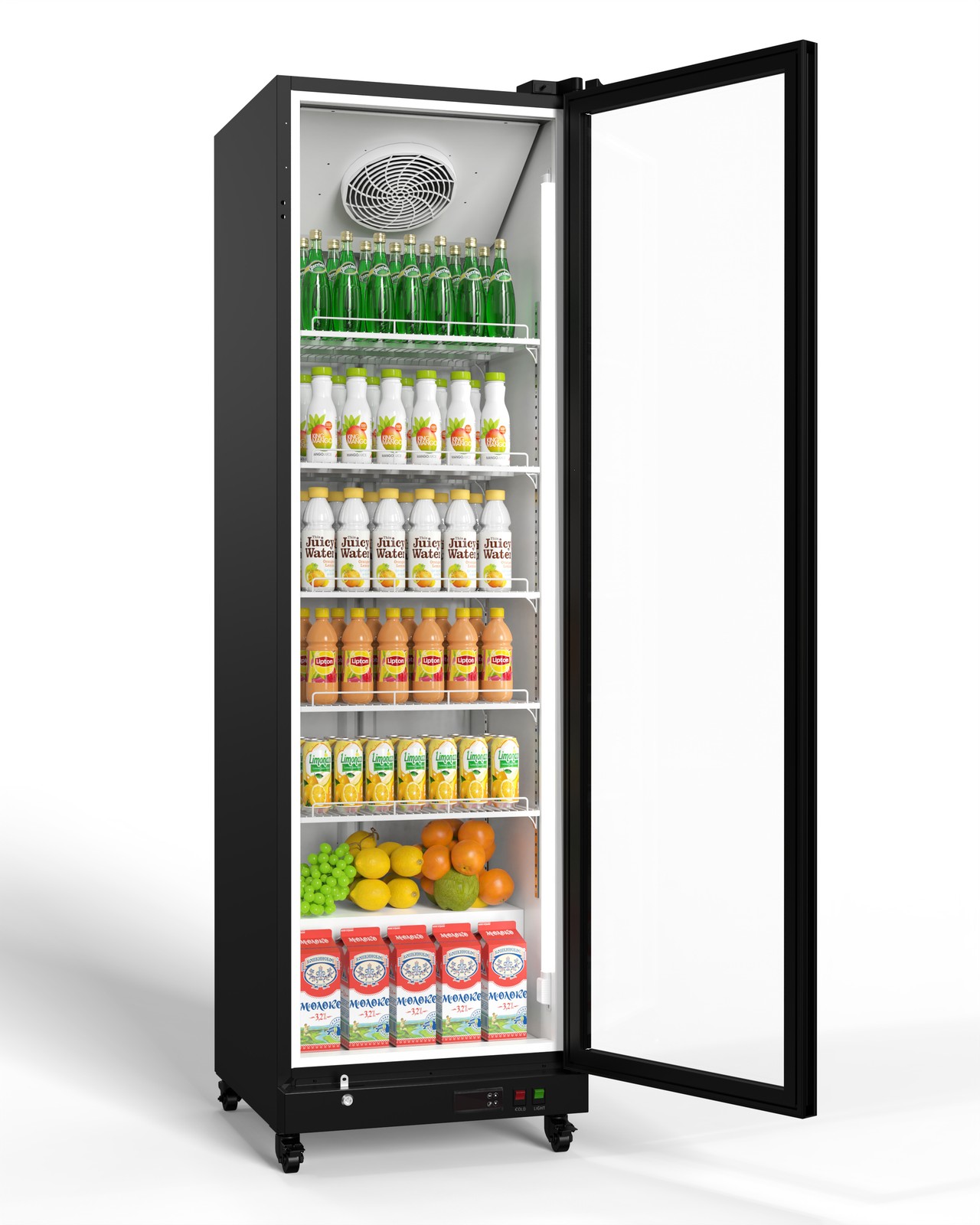 Yeego Commercial Display Beverage Merchandiser Refrigerator 12.36 Cu.ft Store