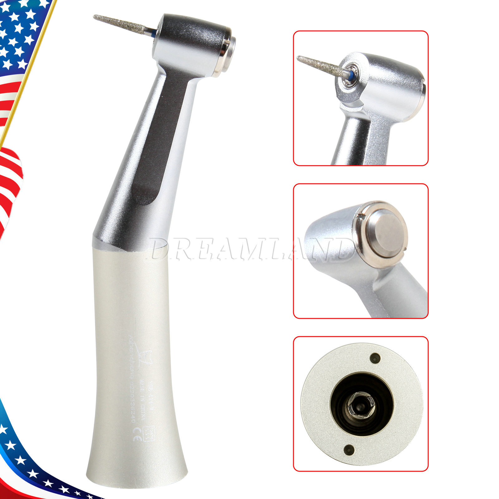 Slow Low Speed FG 1.6mm Burs Contra Angle Handpiece Push Type Dental