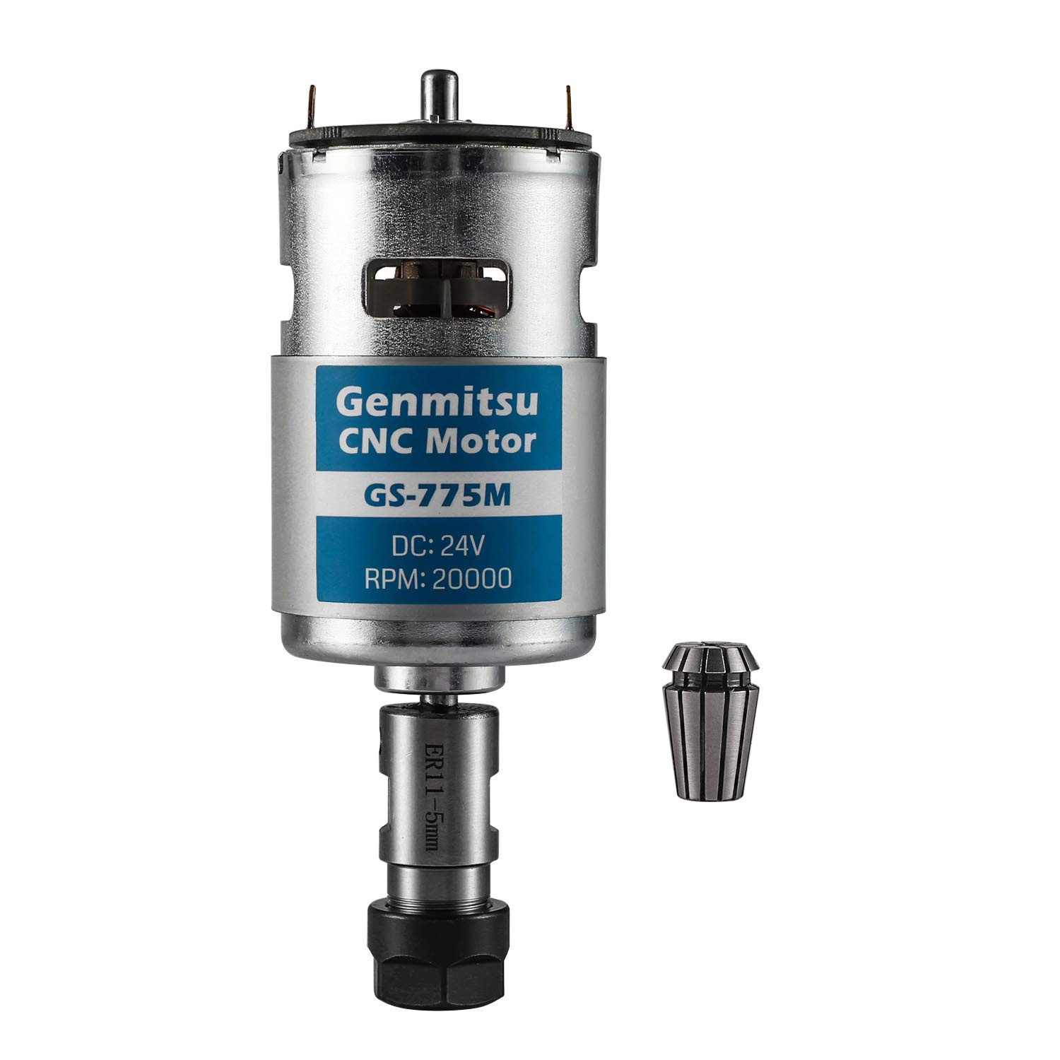 Genmitsu 775M 20000RPM Spindle Motor, ER11 Collet Upgrade for 3018 CNC Router