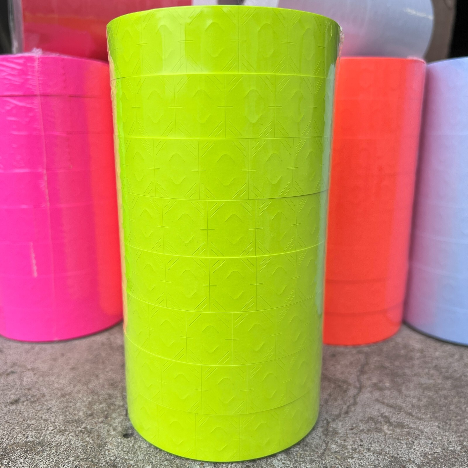 Monarch Paxar 1136 size Chartreuse labels – 1 sleeve bright yellow labels-2 line