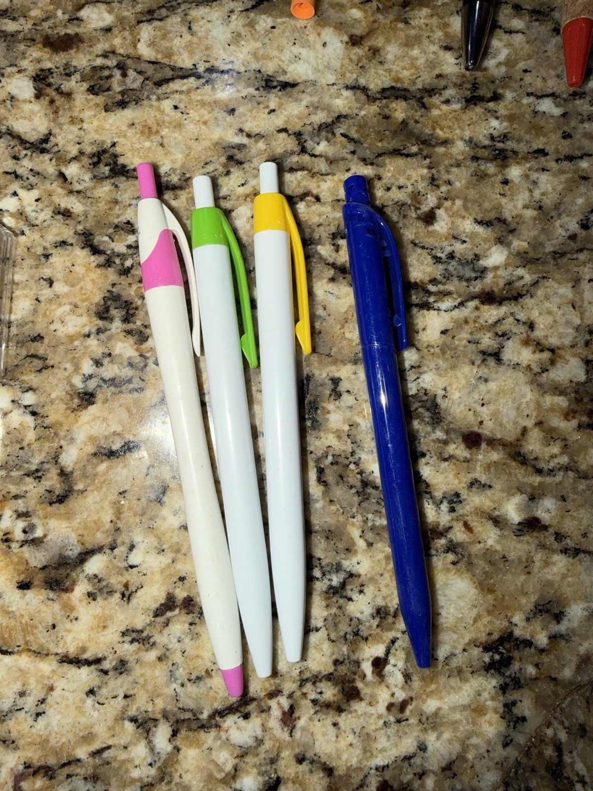 Assorted Ballpoint Pens Bulk Lot Various Colors Office Supply.