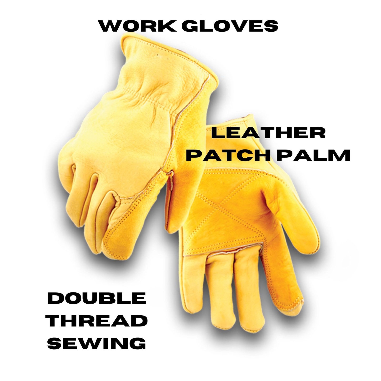 Iron Fencer Leather Work Glove 207 Large Cowhide Leather Fencing Gloves For Men