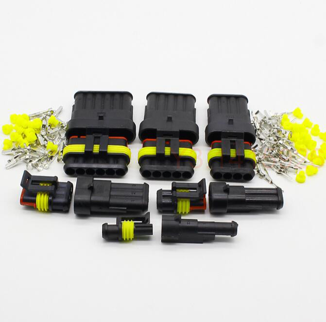 2/3/4/5/6Pin Way Car Motorcycle Sealed Waterproof Electrical Wire Connector Plug