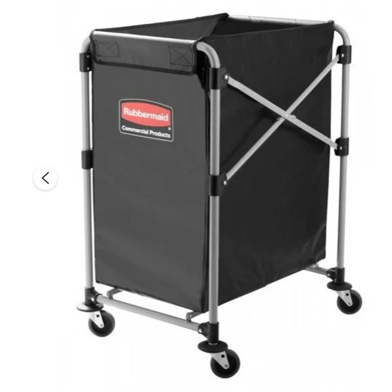 Rubbermaid Collapsible X-Cart Replacement Bag No.1881782, Black Fabric