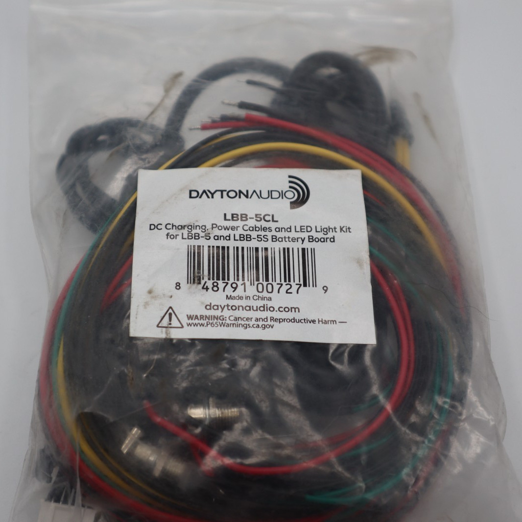 Dayton Audio – LBB-5CL – DC Charging Power Cables and LED Light Kit