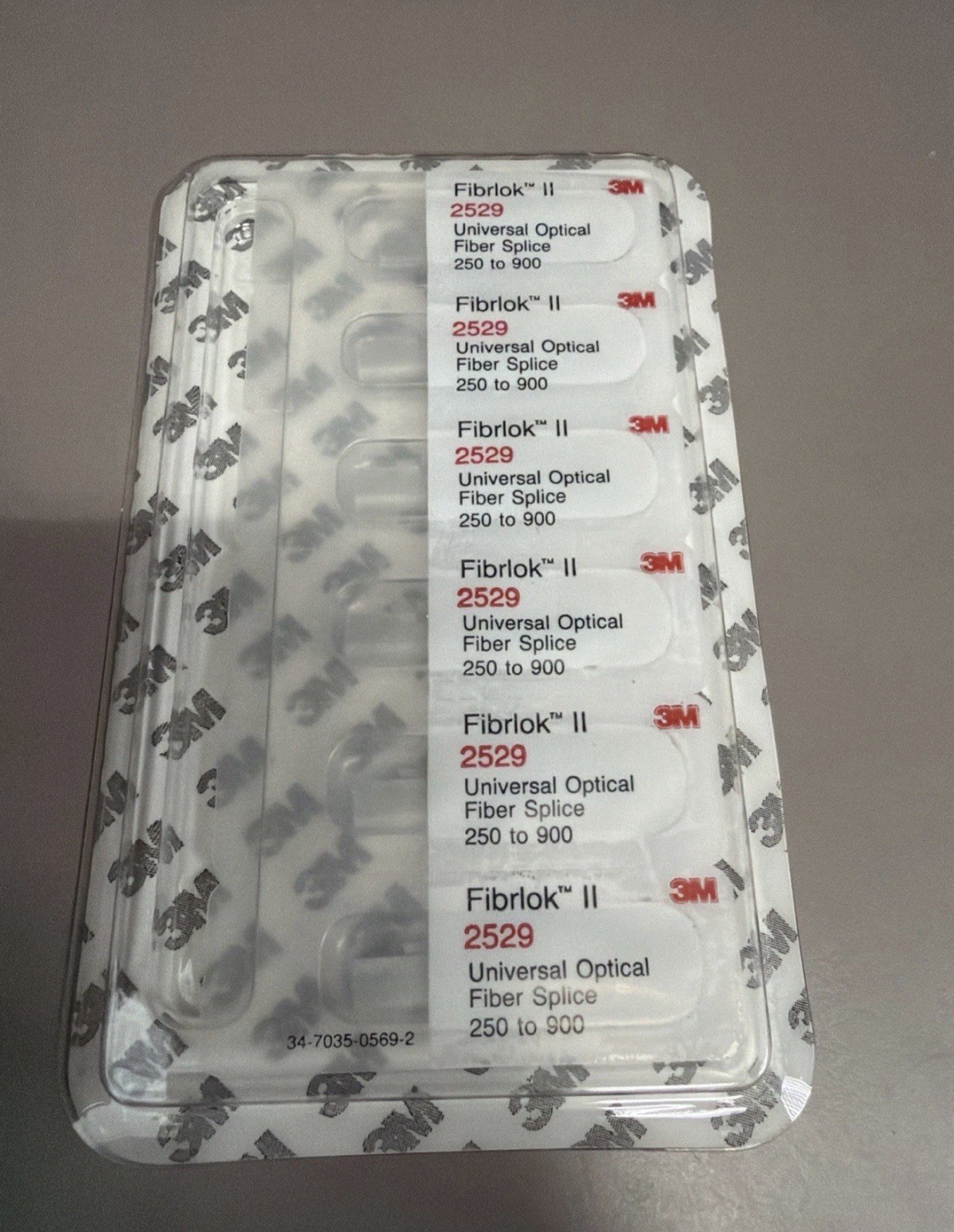 Fusion Splicing Corning 3M FIBRLOK2 2529 Fiberlock(SET OF 6) FIBERSPLICE 250/900
