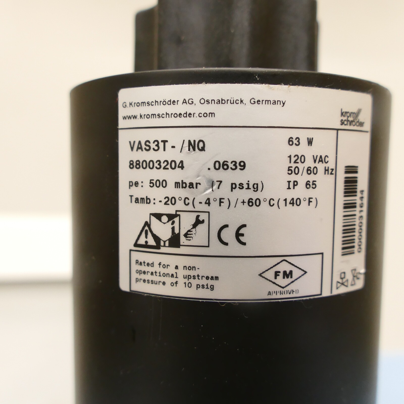 KROMSCHRODER VAS 3T-/NQ 88003204 Gas Solenoid Valve