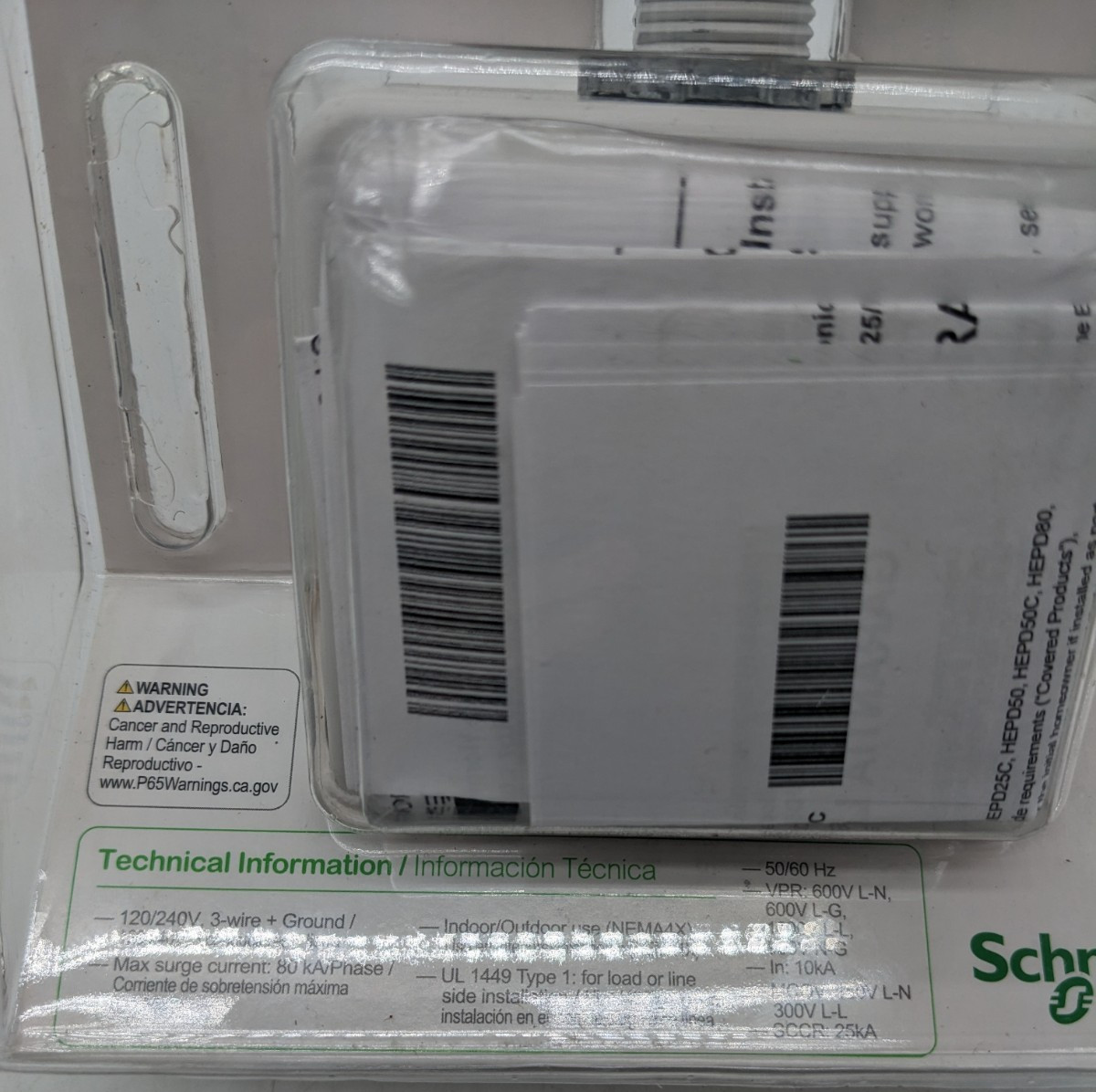 Schneider Electric | Square D | HEPD80 | Whole Home Surge Protection | 80kA