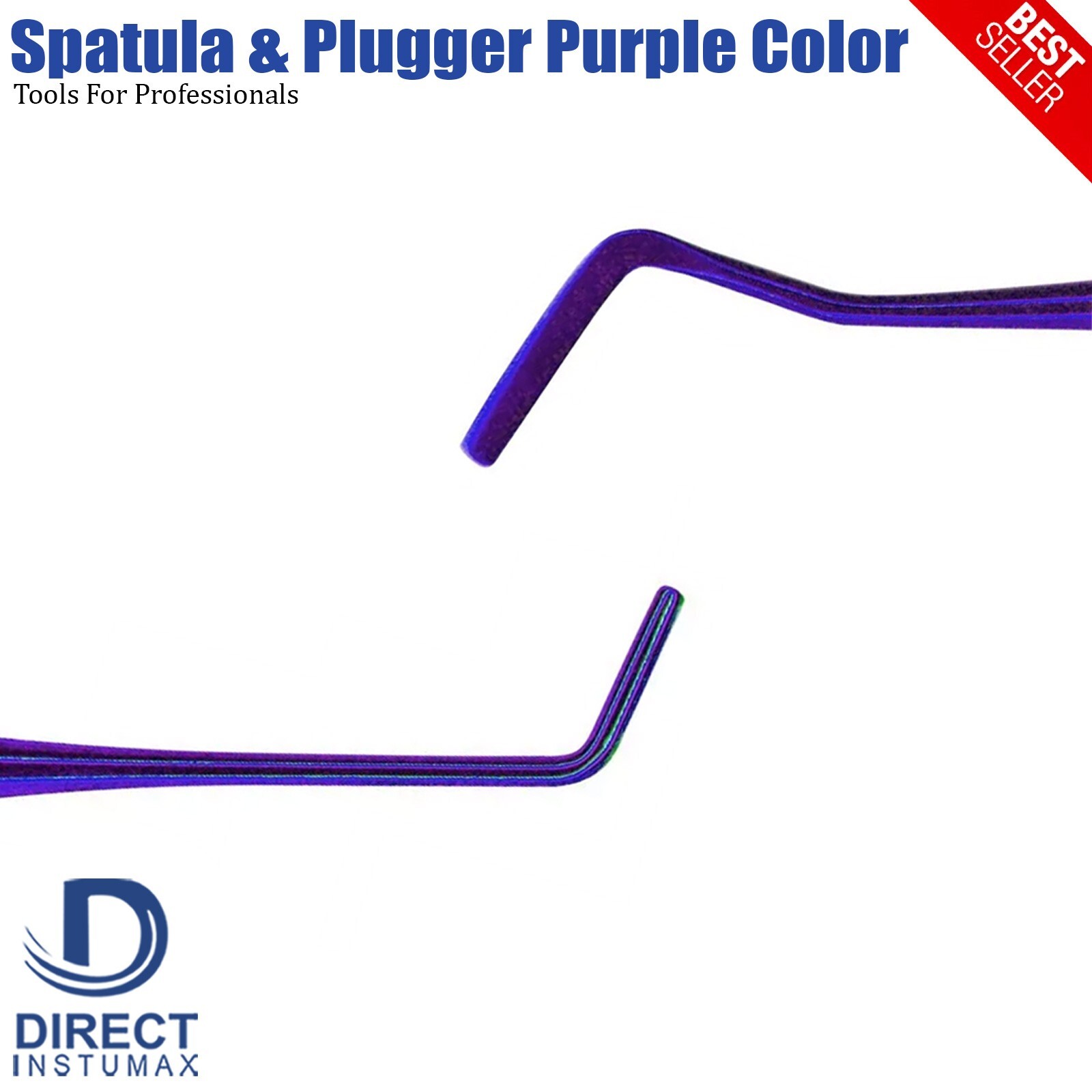 Dental Filling Tools Set Titanium Spatula & Plugger with Colorful Tips