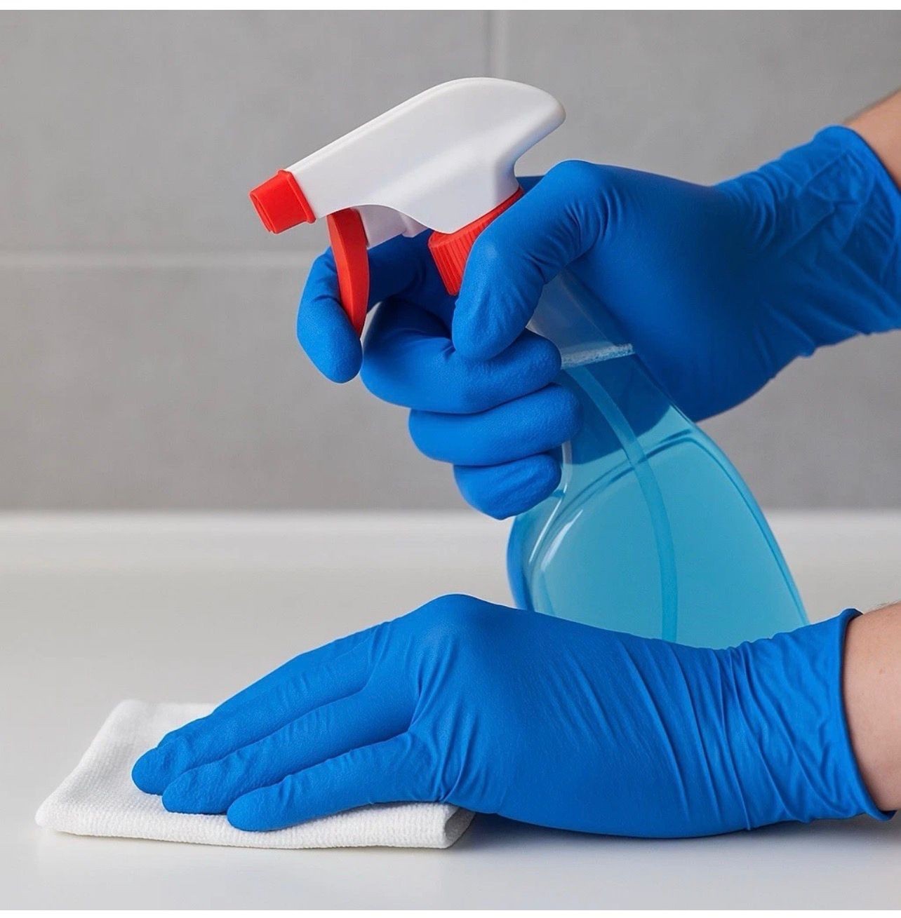 Kirkland Signature Nitrile Exam Powder-Free Exam Gloves-LARGE,MEDIUM-200 Count