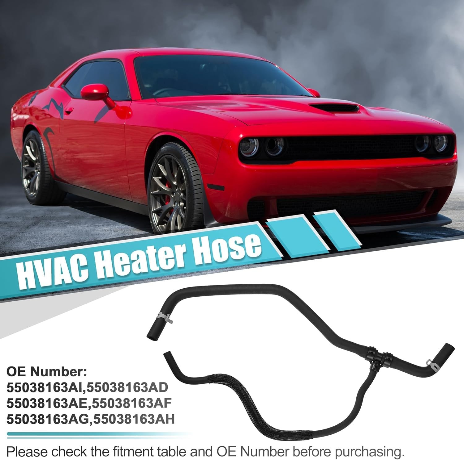 HVAC Heater Hose for 300 2011-2020 for Challenger 2011-2021 for Charger 2011-202