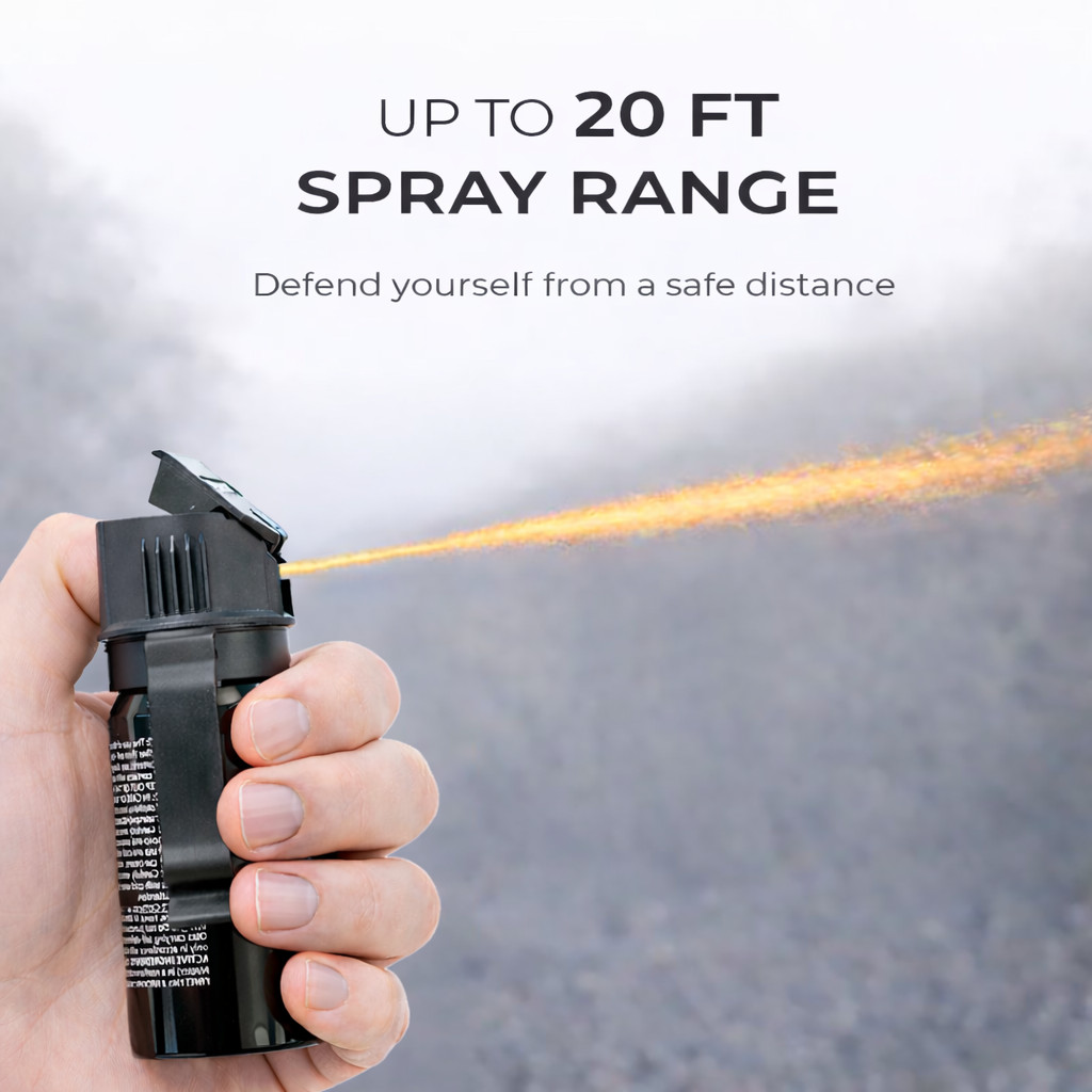2 Pack Burn Pepper Spray 1.35oz Police Strength OC Personal Safety Self Defense