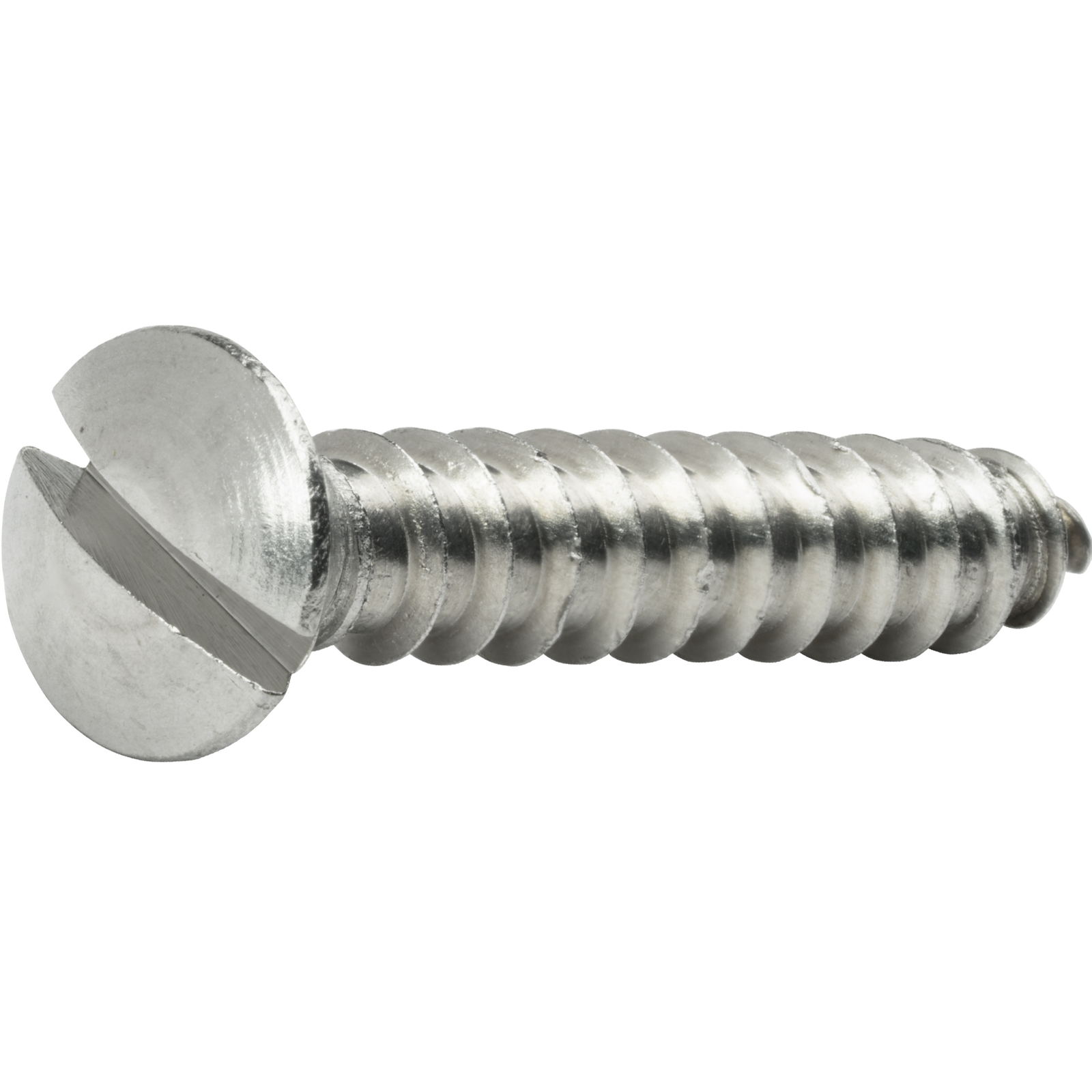 #6 Sheet Metal Screws Stainless Steel Oval Head Slotted Type A Tapping All Size