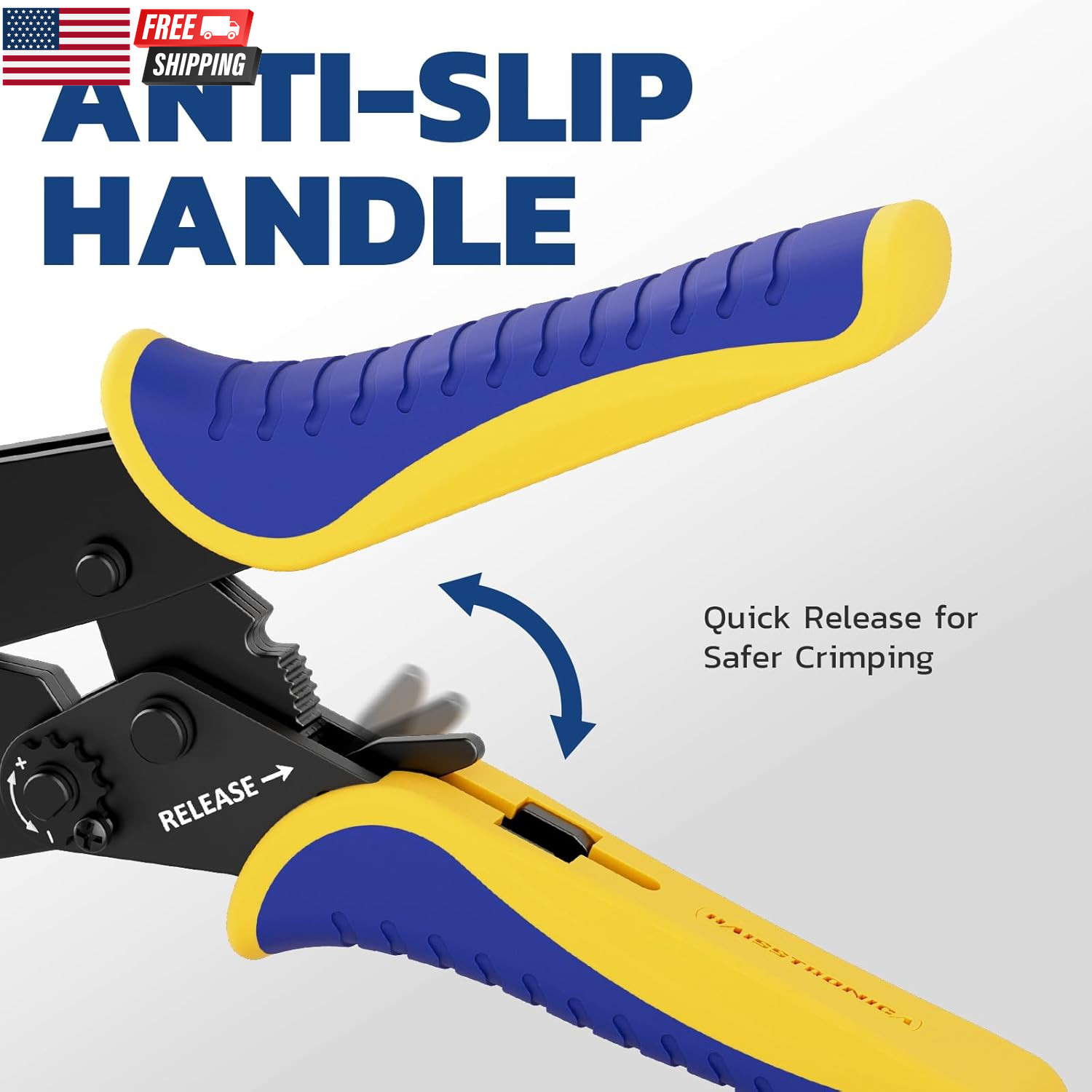 8PCS Ratchet Crimping Tool Set Professional Wire Crimper for Heat Shrink Connect