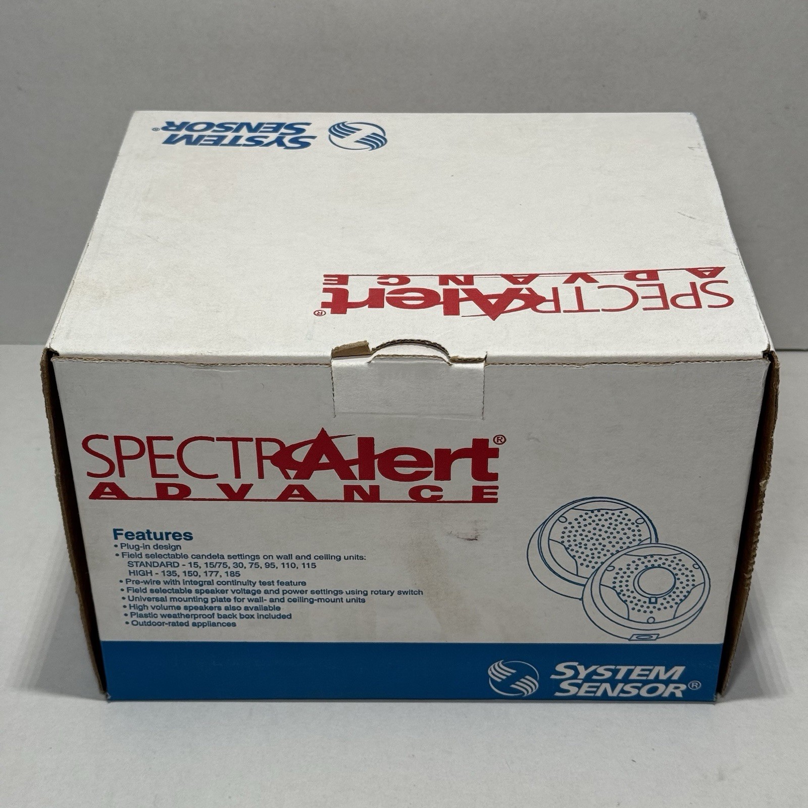 System Sensor SpectrAlert Advance SPCWK Ceiling Speaker White Outdoor New