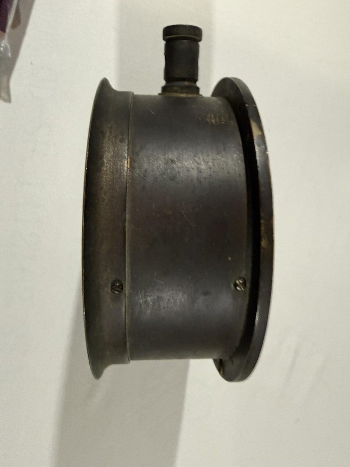 Antique Norton Ammeter No. 1615 – Brass Industrial Electrical Gauge CT