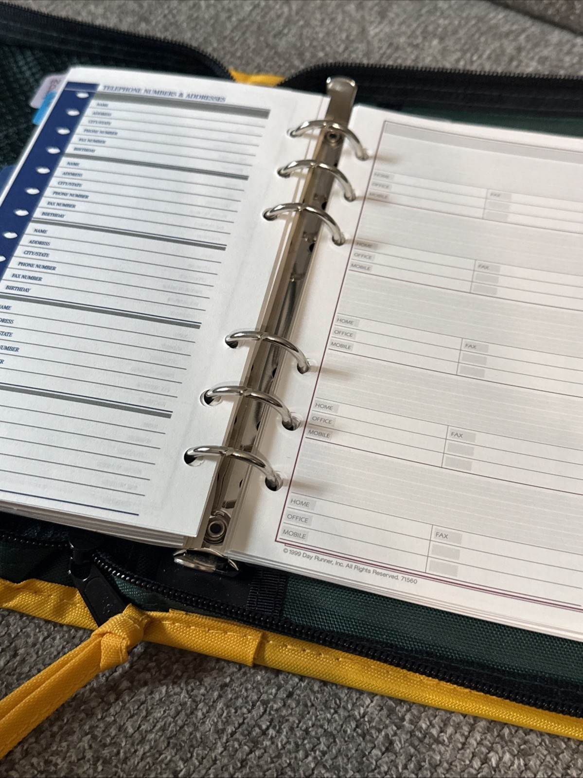 NOB VTG 1995 Mead NFL Green Bay Packers Zip Student Planner 6″ x 9″ FREE SHIPPNG