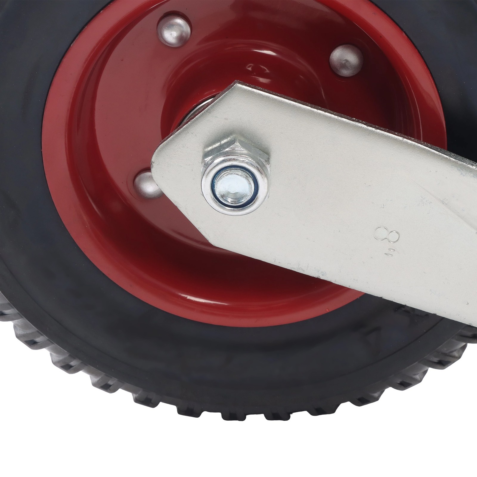 4 Pcs Rubber Wheels 2000lbs Load Capacity Heavy Duty Swivel Caster Wheels 8″