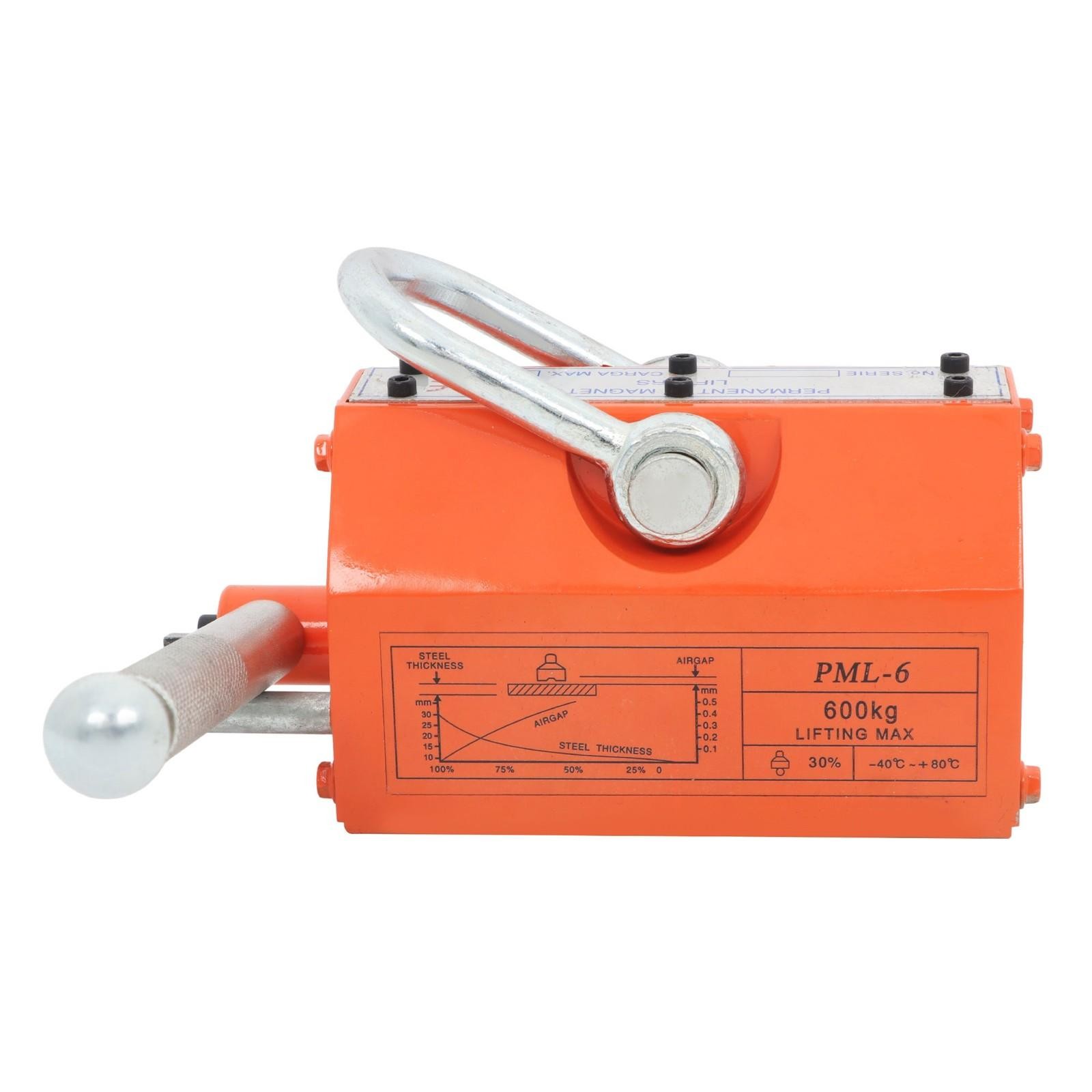 Magnetic Crane Permanent Magnetic Lifter 600Kg/1320Lbs Lifting Magnet Neodymium