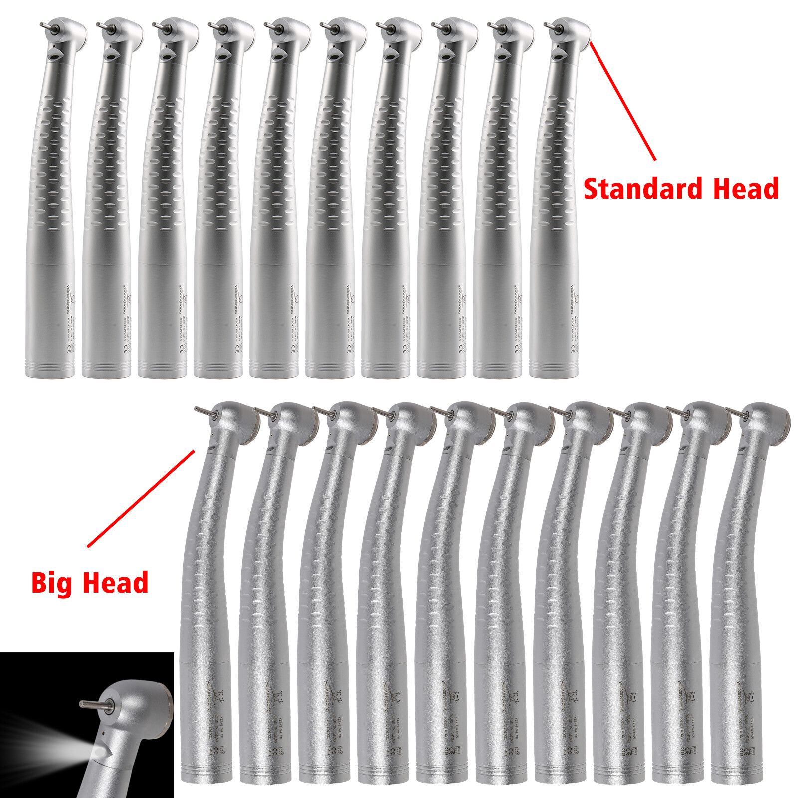Yabangbang Dental Fiber Optic LED High Speed Handpiece Fit KaVo Coupler YB6/YD6
