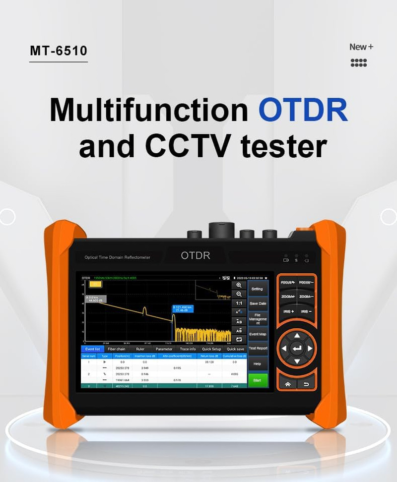 All-in-One Fiber Optic Tester & Camera Tester with Cable Tracker & Multimeter