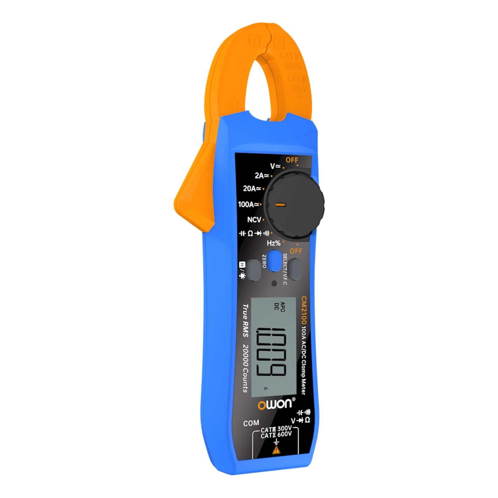 CM2100 Mini Digital Clamp Meter 100A AC DC Current Voltage True RMS Pliers Am…