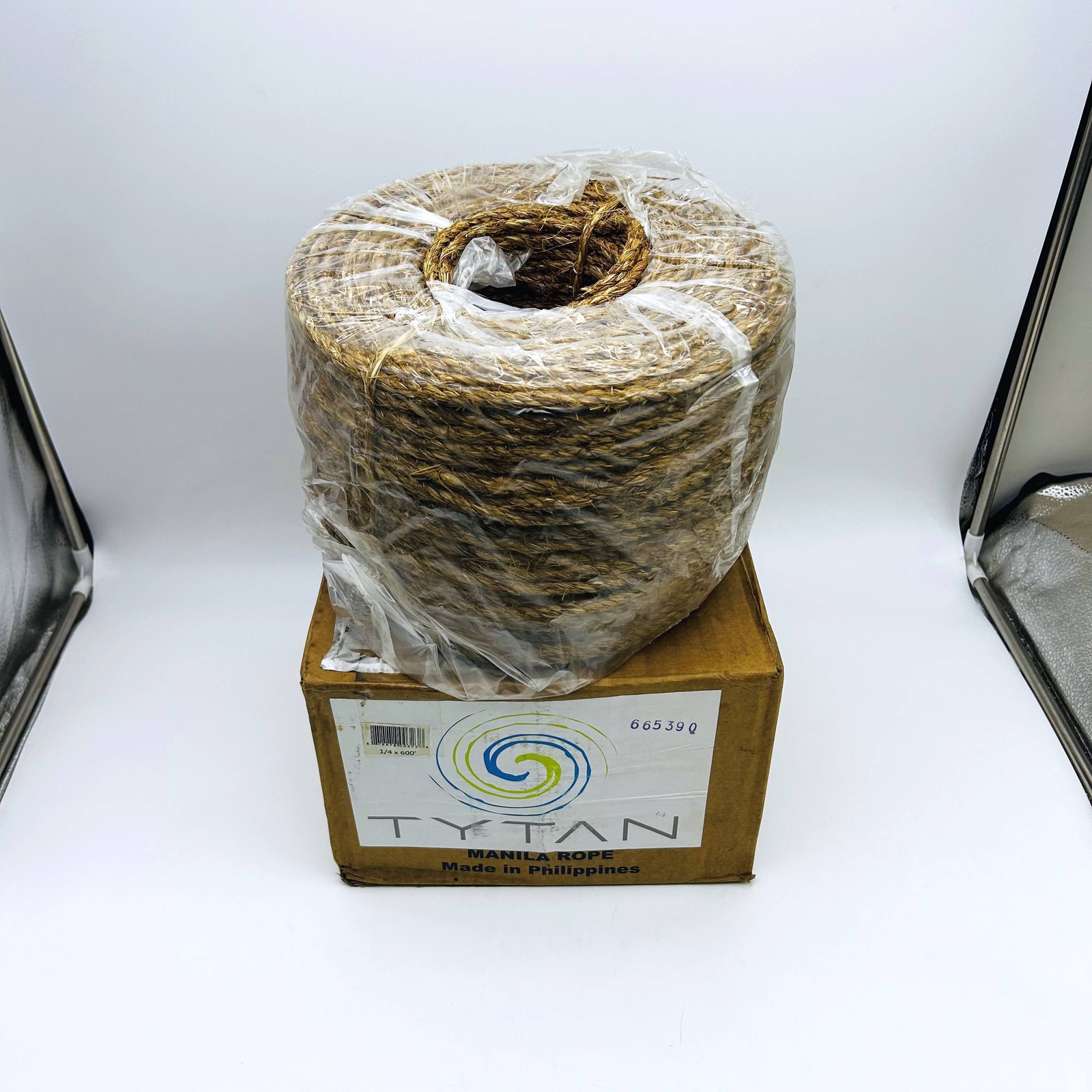 Tytan MN14600 Manila Rope 1/4in X 600ft 3-Strand Twisted 54 lb Load Natural