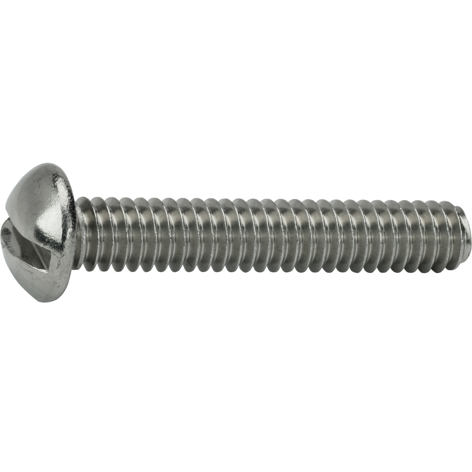 4-40 Round Head Machine Screws Slotted Drive Stainless Steel All Lengths