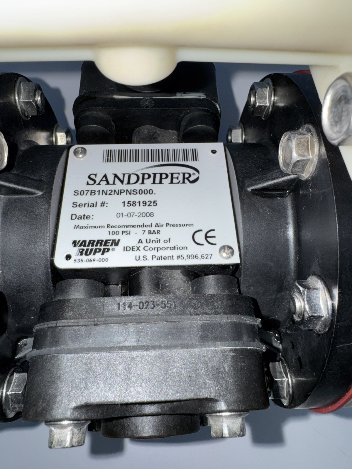 Sandpiper S07 Air Operated Double Diaphragm (AODD) Pump