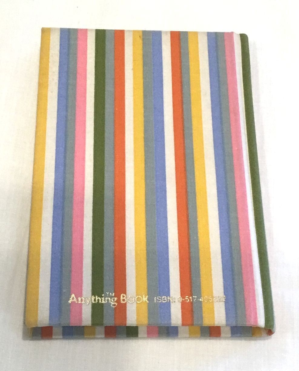 Anything Book Multi Color Striped Notebook