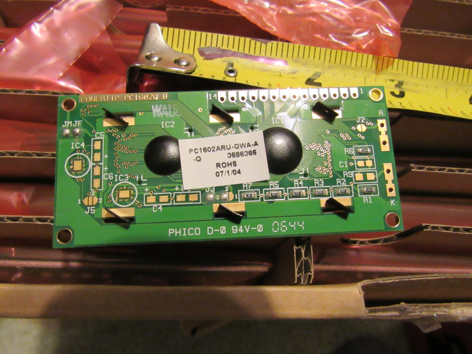 box 45 LCD display PC 1602-Q HD44780 driver new by WBU IC2