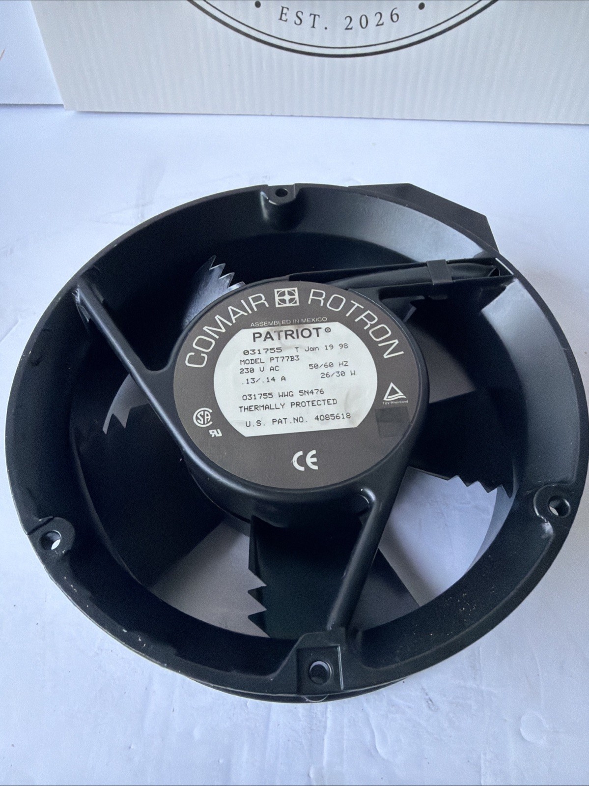 Comair Rotron Patriot PT77B3 031755 230VAC Cooling Fan 26/30W .13/.14A