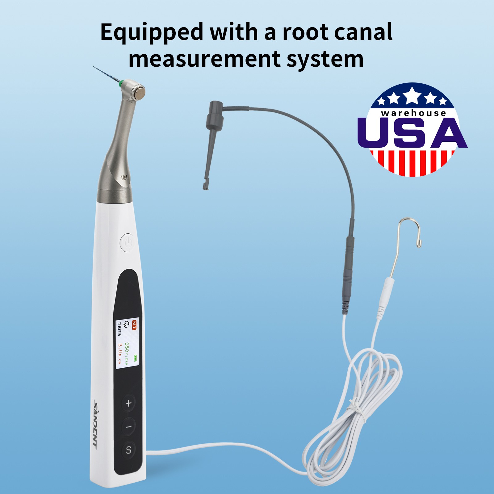 2 in 1 Wireless Dental Endo Motor with Apex Locator Root Canal Treatment SANDENT