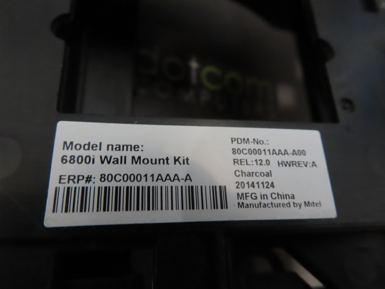 Aastra Mitel 6800i Wall Mount Kit 80C00011AAA-A00 6867i 6869i 6863i