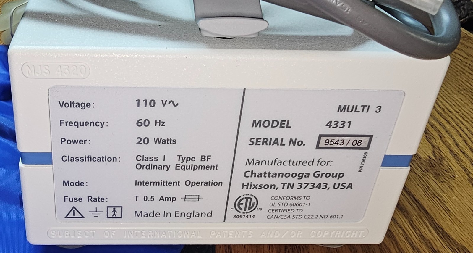 Chattanooga 4331 PresSsion Gradient 3 Sequential Compression PLUS EXTRAS!