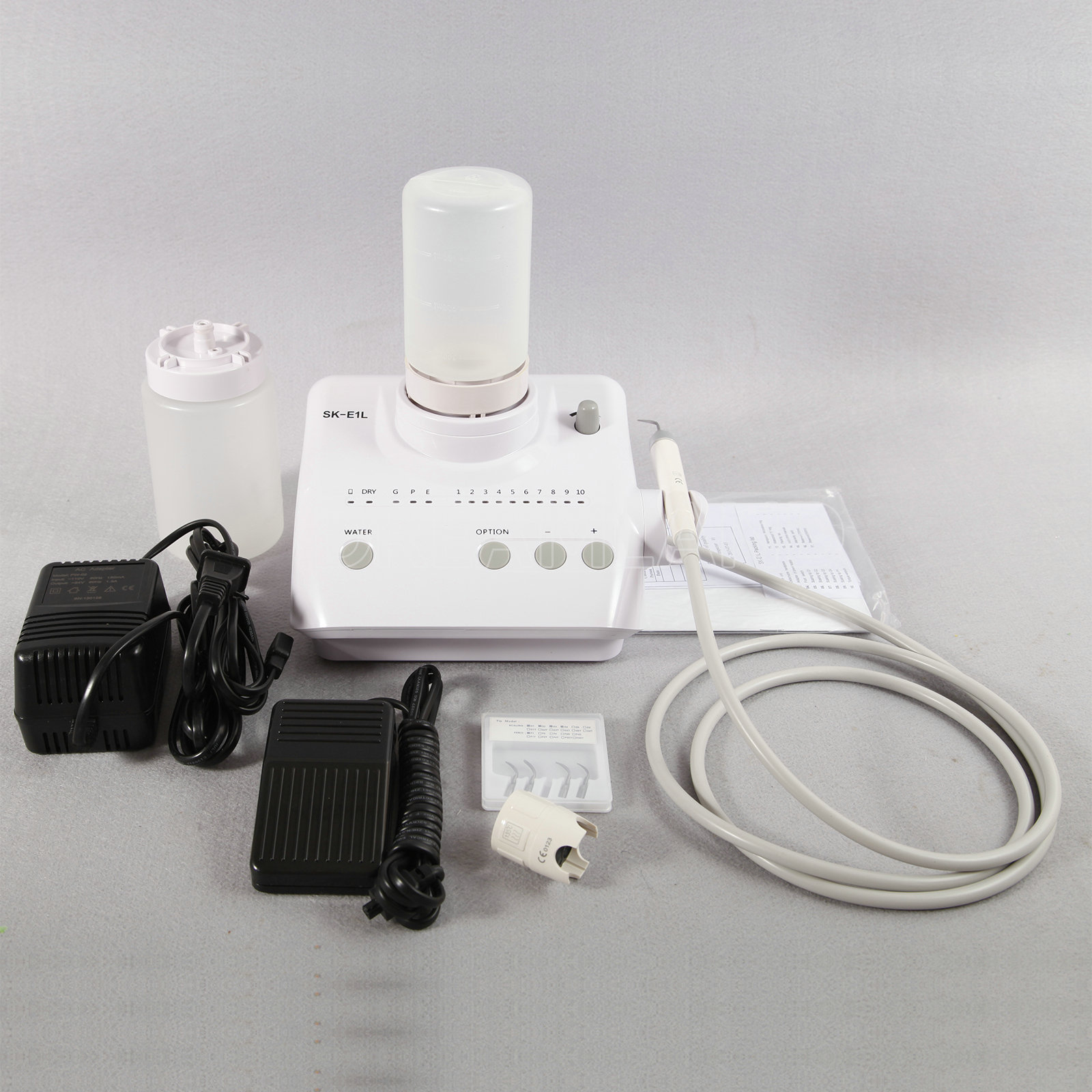 LED Dental Ultrasonic Scaler Handpiece 2*Bottles Fit EMS Cavitron USPS