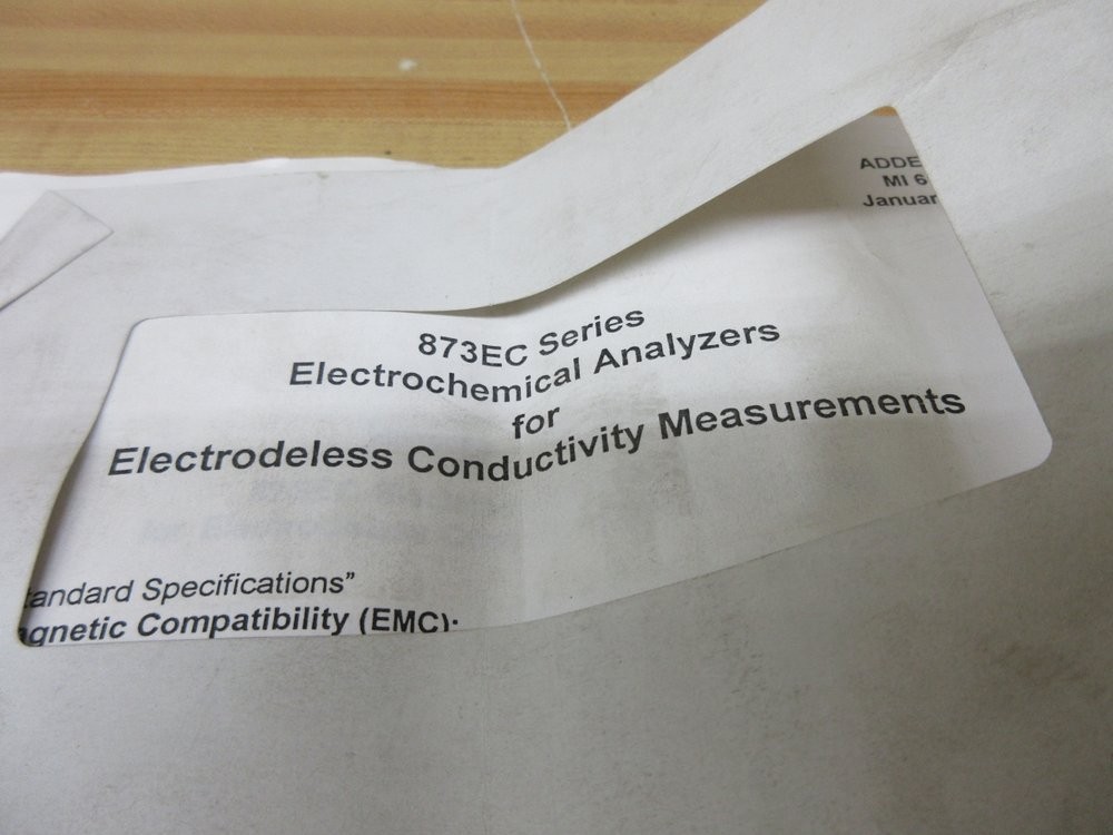 Foxboro 3412 873EC Electrochemical Analyzer Manual