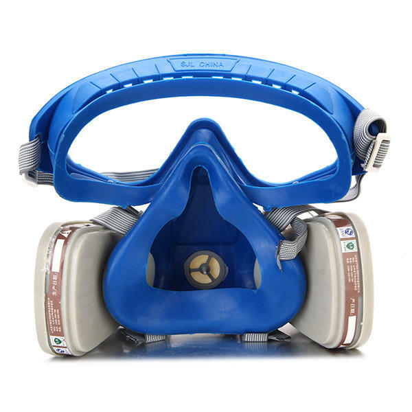 Full Face Gas Mask Respirator Painting Spraying Respirator Facepiece Reusable US