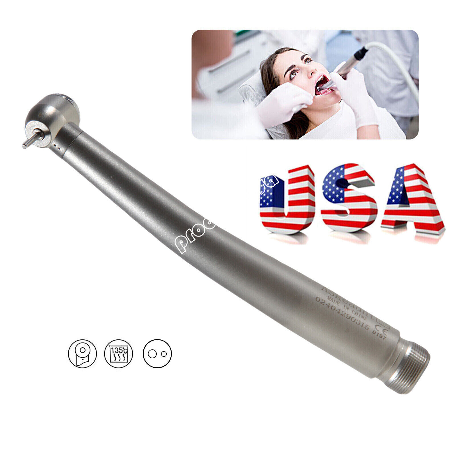 10pcs NSK Style Dental High Speed Handpiece Push Button 2 Hole Borden ASkeadnt