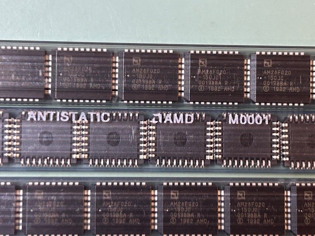 30 NEW AMD AM28F020-150JC 2 MB (256 K x 8-Bit) CMOS 12.0 Volt, Flash 32 PLCC