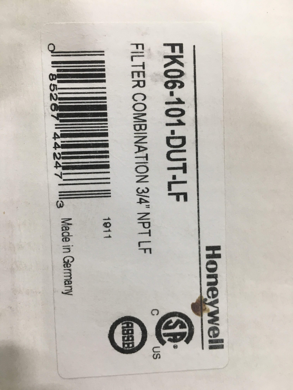 HONEYWELL FK06-101-DUT-LF «DIALSET» LOW LEAD PRESSURE REGULATING FILTER