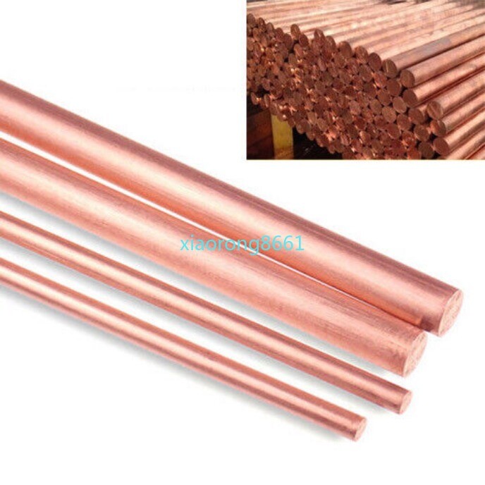 1PC Pure Copper Rod 99.9% Round Bar Stick Dia 3mm -10mm Length 100/ 150/ 250mm