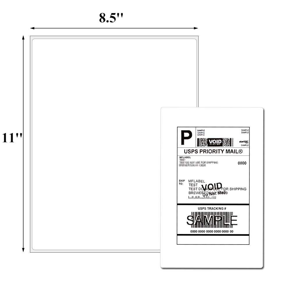 100-2000 Full Sheet Shipping Labels 8.5″x11″ Self Adhesive Laser inkjet Printer