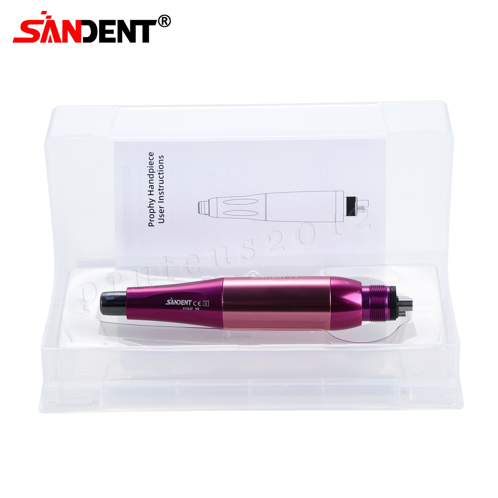 1-5* Dental Hygiene Prophy Handpiece Air Motor 4Holes 4:1 Nose Cone 360°Swivel