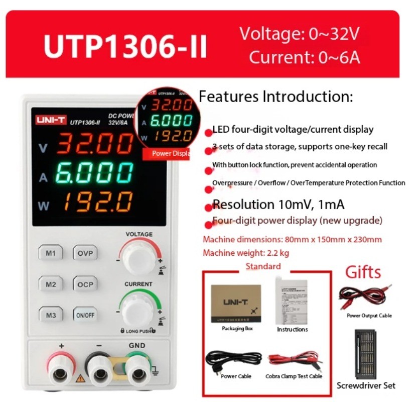 High Precision DC Power Supply – Adjustable Voltage for Laptop Repair & Testing