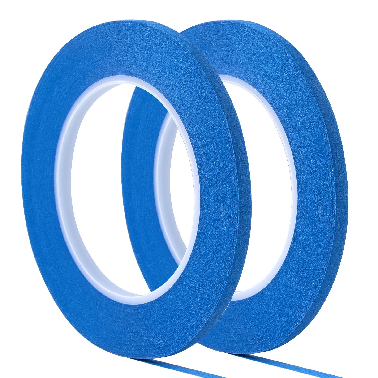 QDiShi 2 Pack 1/4″ inch x 60yd Blue Painters Tape Easy X 60Yd,