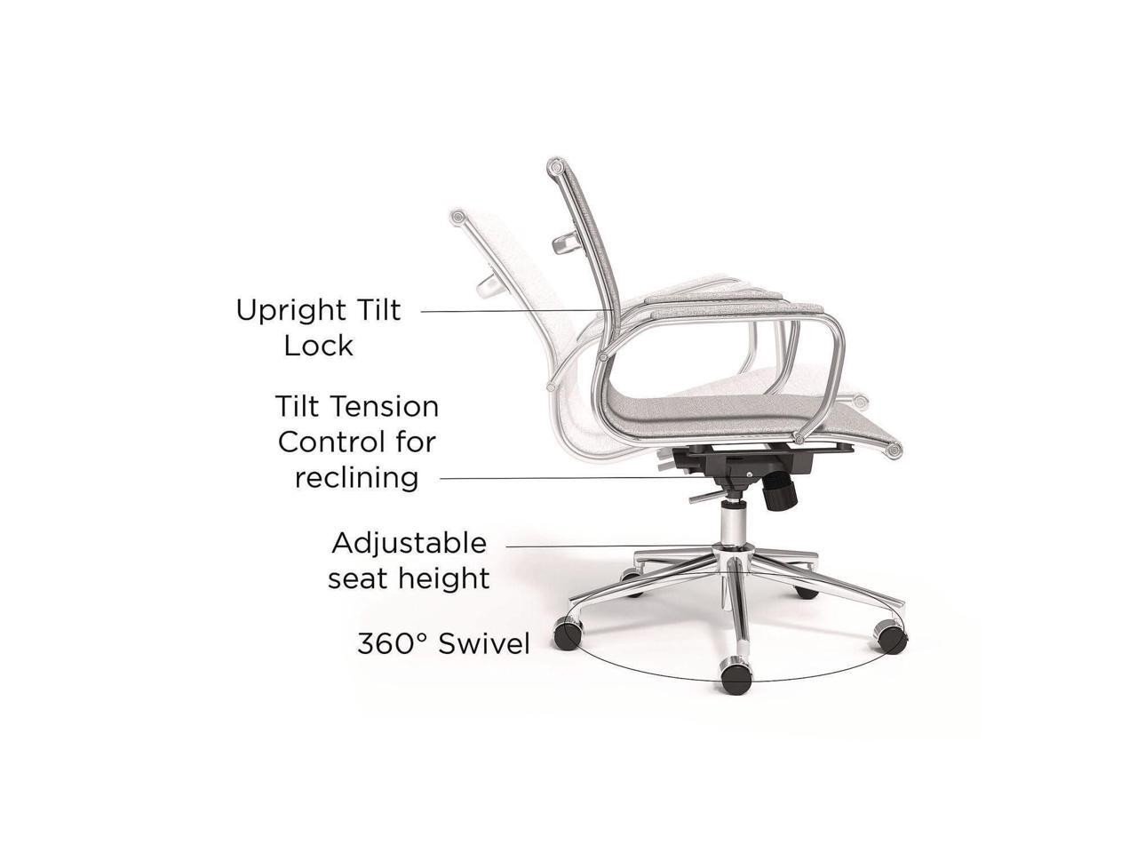 Alera Siskin Fabric Managers Chair – Supports Up to 275 lb – 16.93 to 20.67 Seat