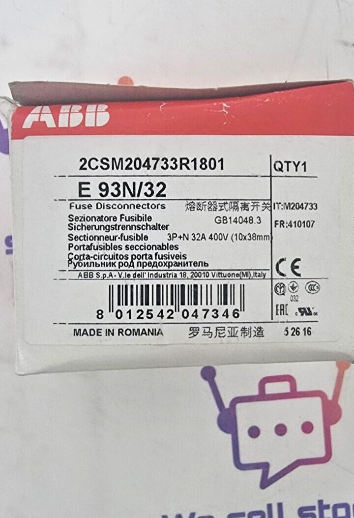 ABB 2CSM204733R1801 Fuse Switch Disconnector