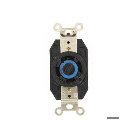 Leviton 2750 Flanged Locking Receptacle, L18-30R, 30 A, 120/208V Ac, Three